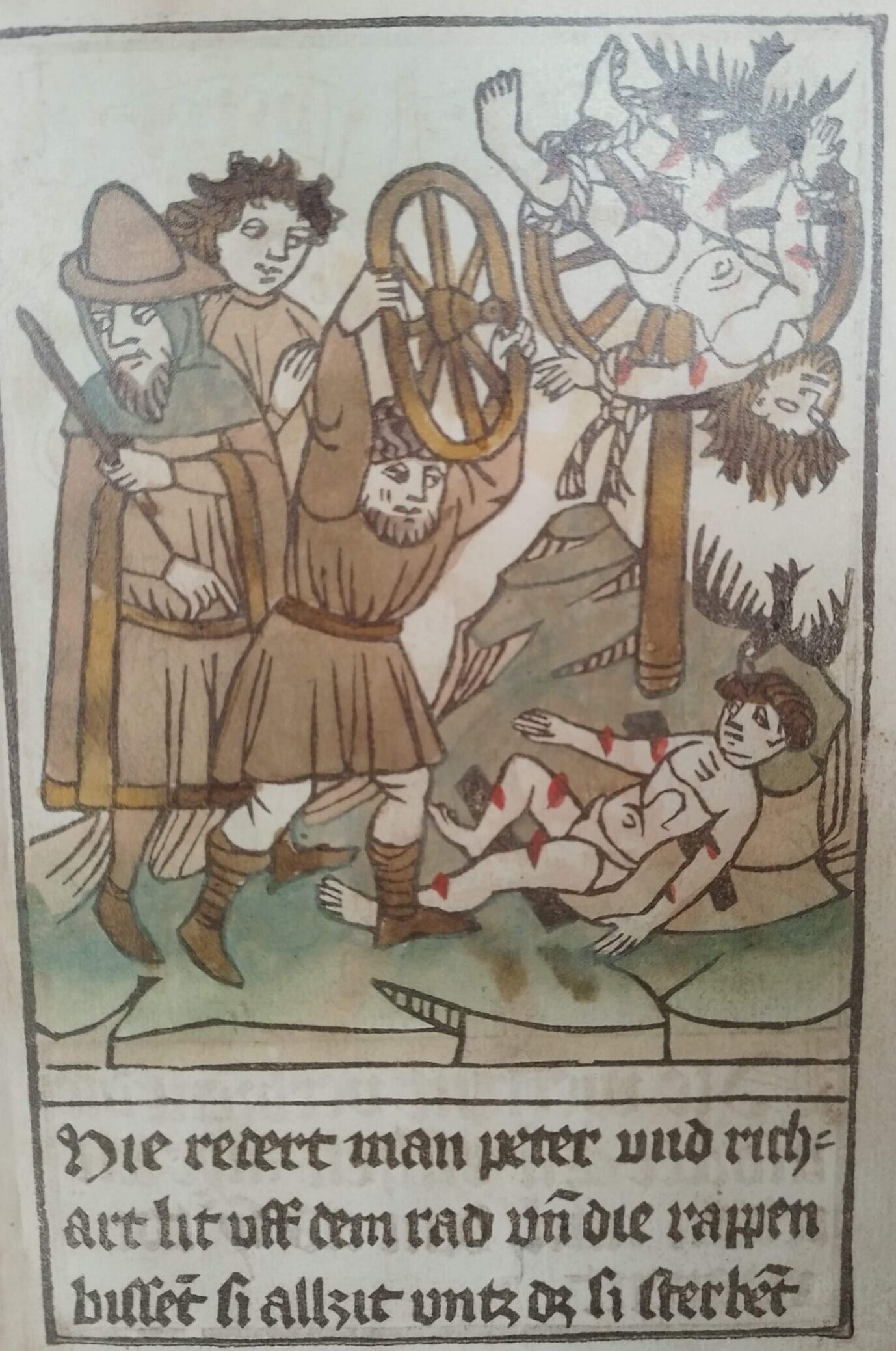 Dort werden Richard und Peter gefasst und zum Tod durch Rädern und Verbrennen verurteilt.