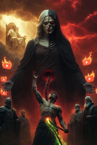 Fantasybild einer mystischen Szene mit Figuren