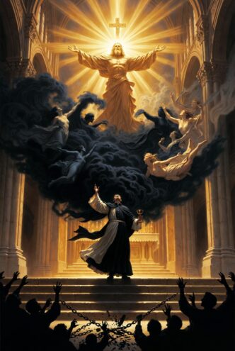 Heiliger Ritual in prächtiger Kathedrale